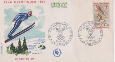 enveloppe jeux olympiques hiver 68